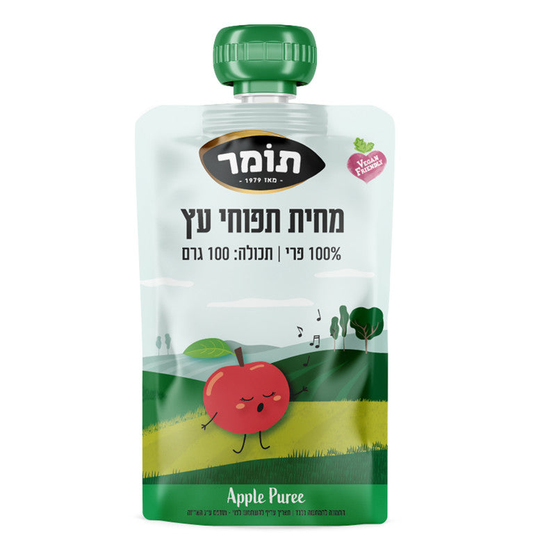 סקוויז מחית תפוח עץ 100%, 100 גרם